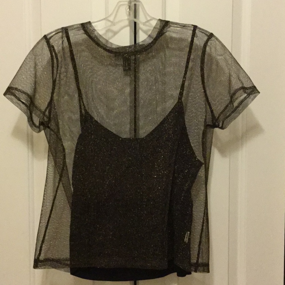 Mesh Gold Glitter t-shirt